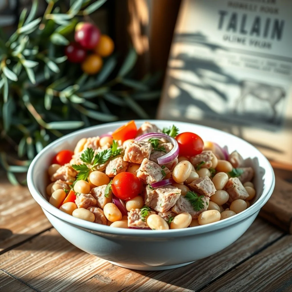 Auténtica Ensalada Italiana de Atún con Frijoles Cannellini 1
