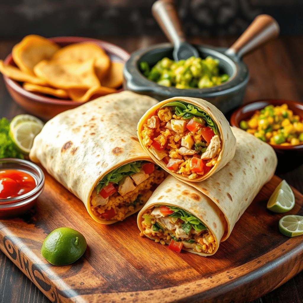 Burritos de Pollo Caseros - Receta Fácil y Rápida 1