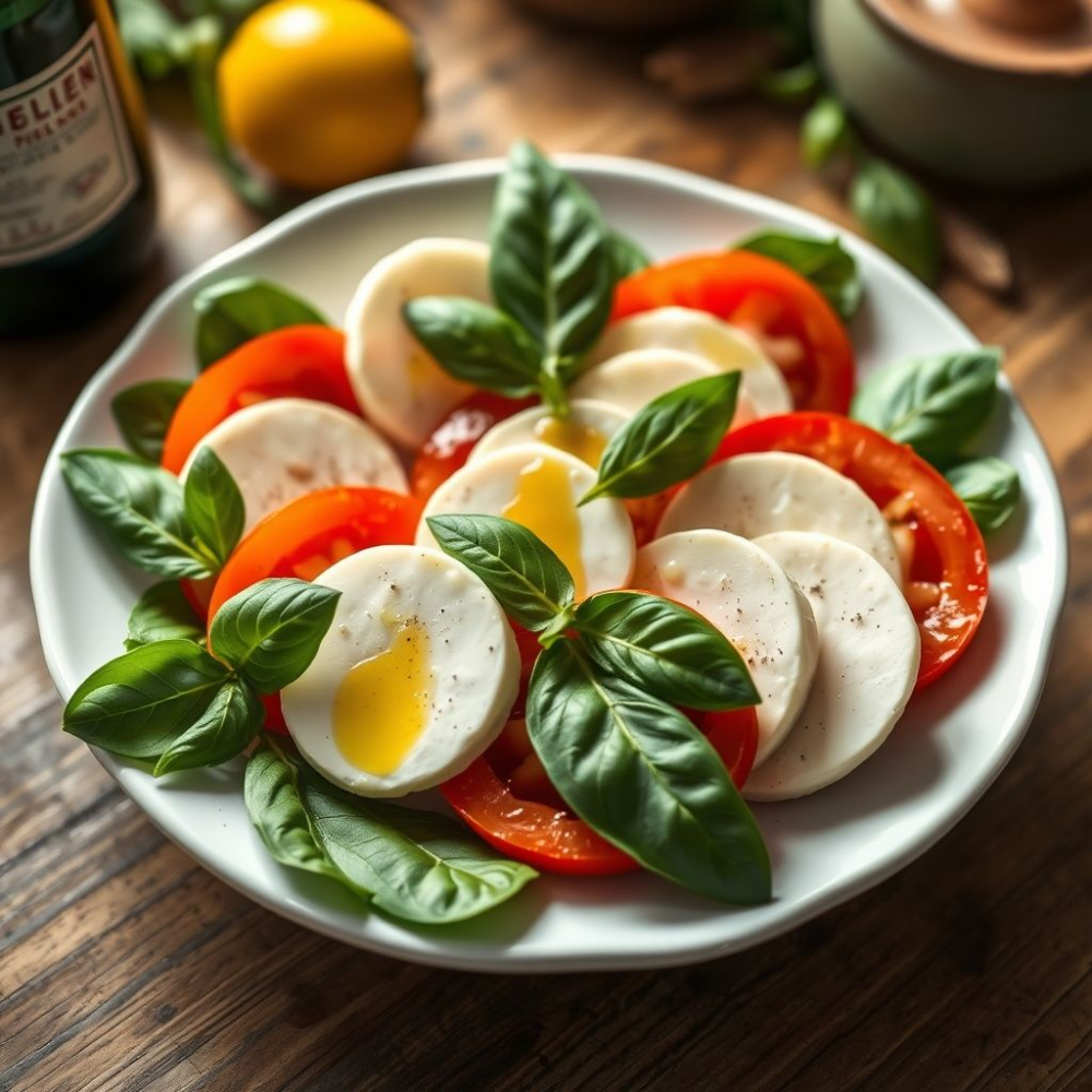 Receta Fácil de Ensalada Tricolor Italiana - Caprese Auténtica 1