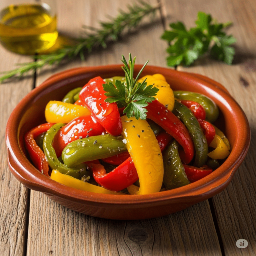 Auténtica Ensalada de Pimientos Españoles Asados - Receta Tradicional 3
