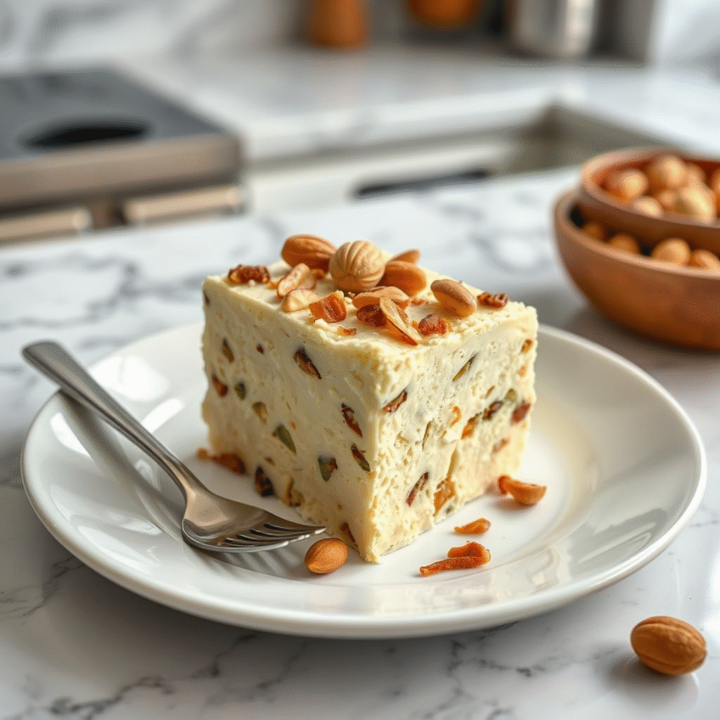 Auténtico Semifreddo Italiano con Almendras, Avellanas y Pistachos - Receta Fácil 1