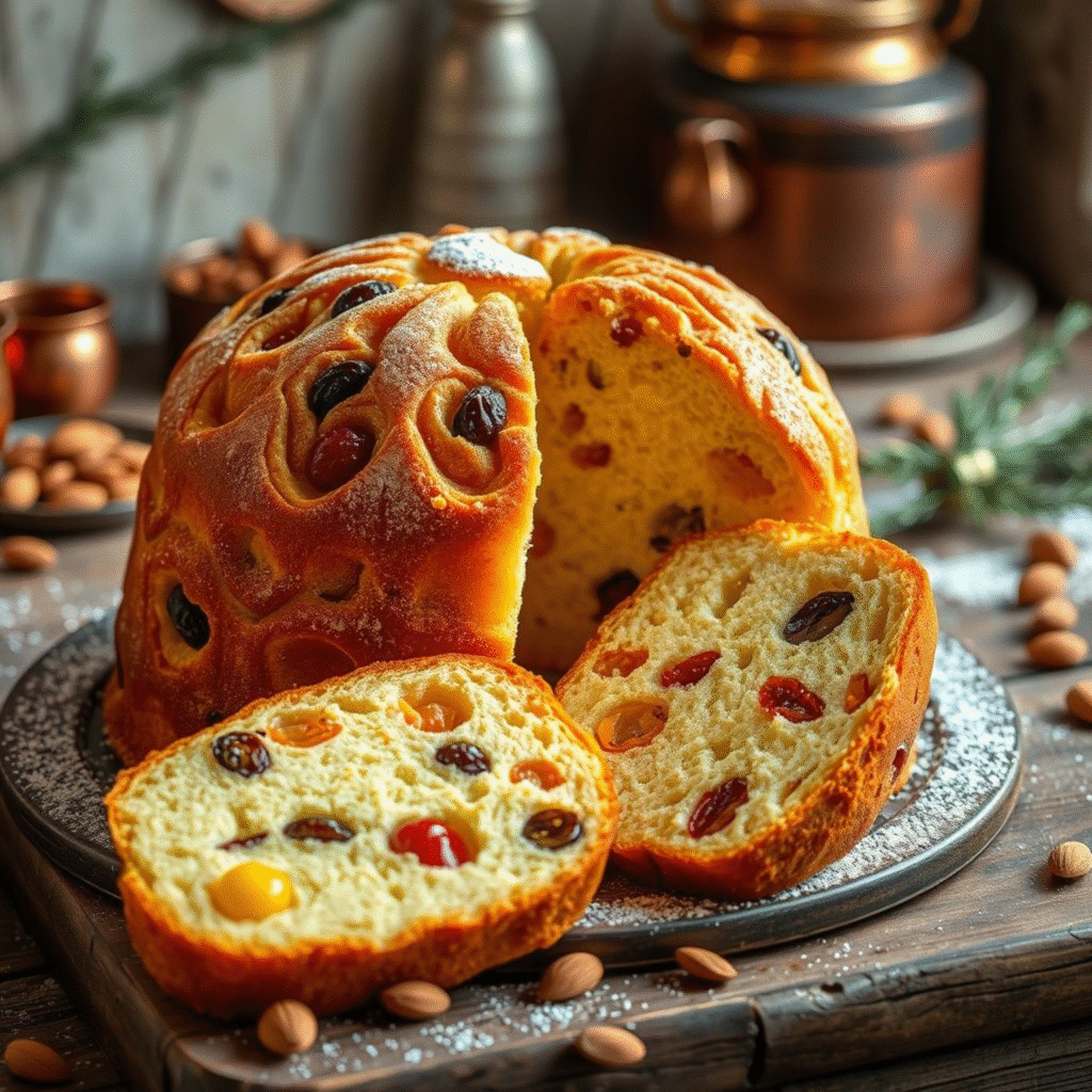 Auténtico panettone italiano casero - Receta tradicional navideña con frutas 1