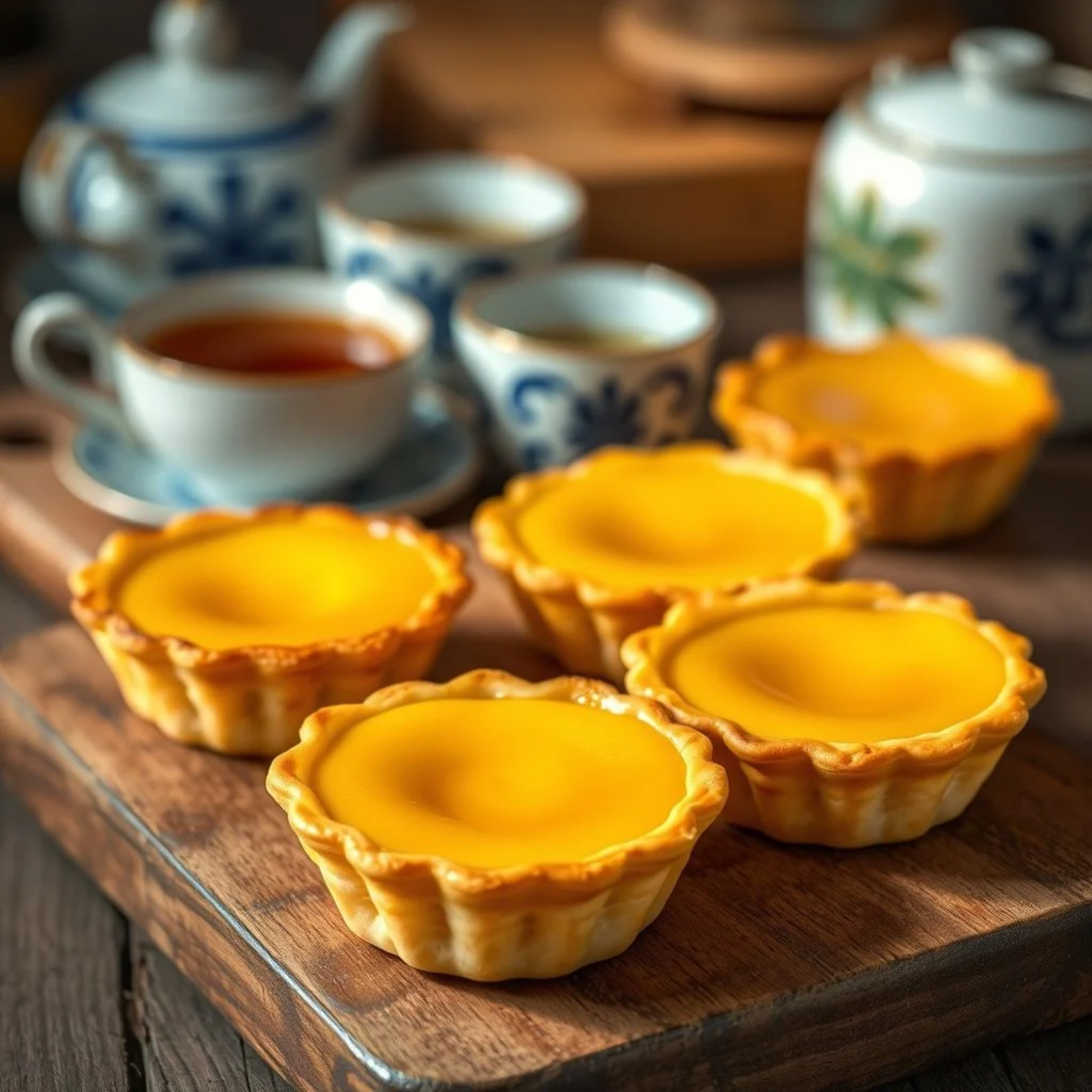 Egg tart receta fácil china hongkonés tartaletas huevo doradas custard cremoso