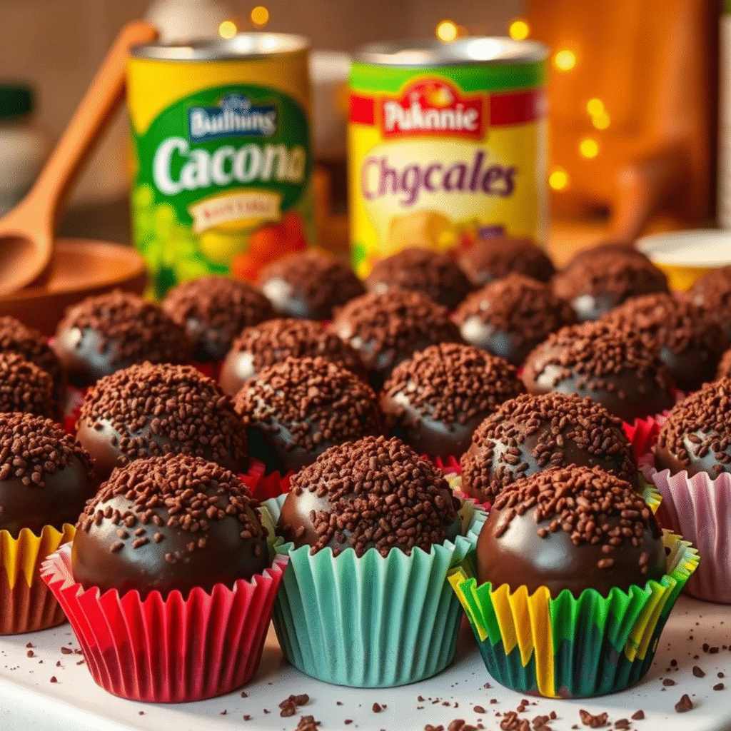 Brigadeiros Brasileños Caseros con Granillo - Receta Tradicional Fácil