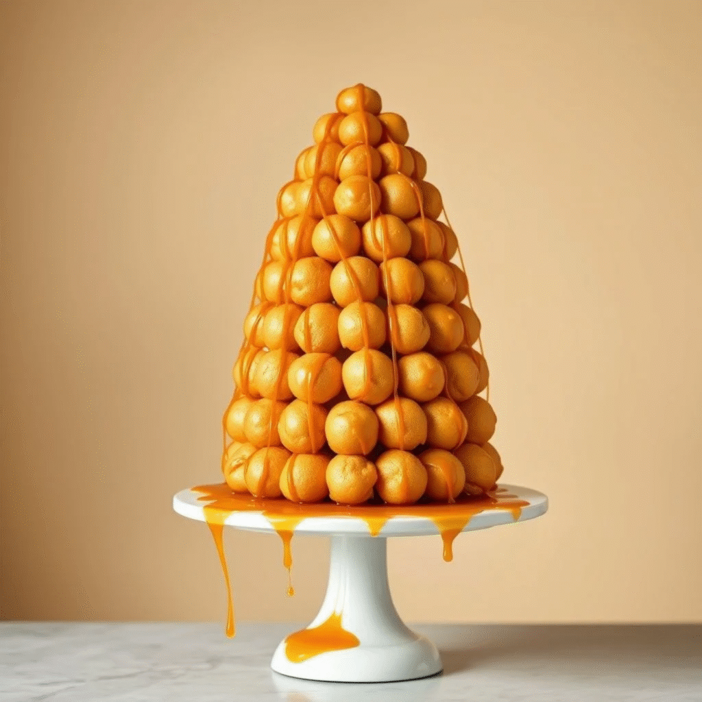 Croquembouche Casero - Torre de Profiteroles Francesa (2)