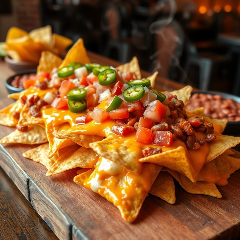 Receta fácil de nachos caseros con queso derretido y jalapeños