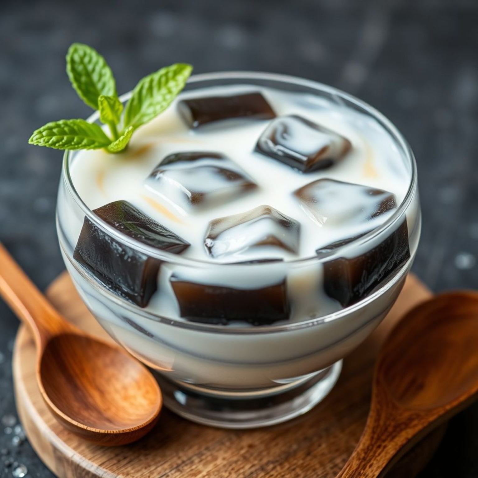 Grass jelly receta fácil china gelatina herbal negra xiancao refrescante postre tradicional