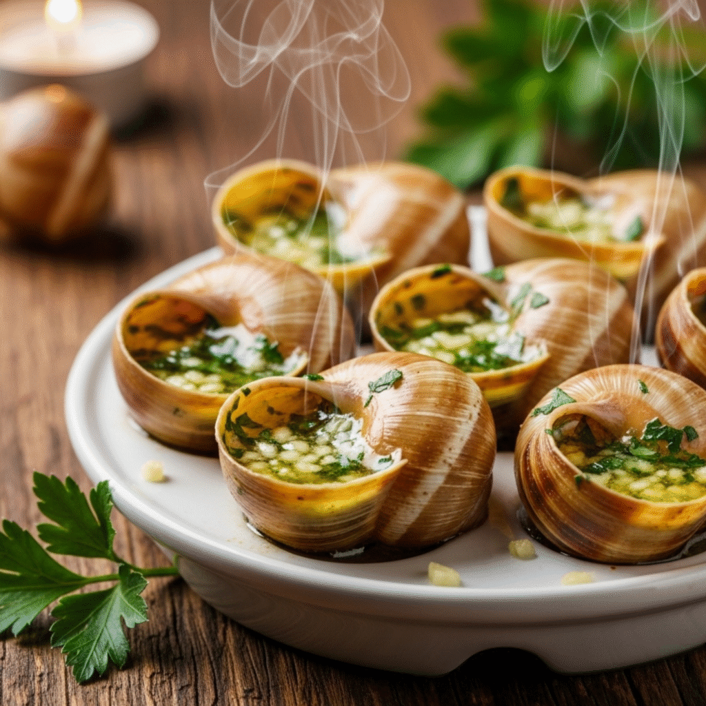 Receta Escargots de Bourgogne Fácil - Mantequilla Aromática Francesa (2) Escargots de Bourgogne auténticos con mantequilla de hierbas dorada, receta francesa tradicional paso a paso