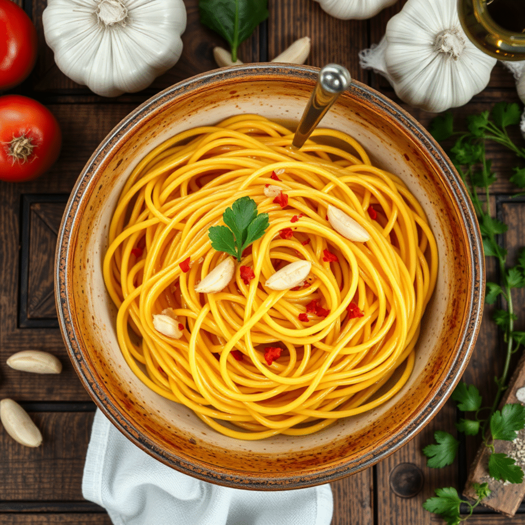 Spaghetti Aglio e Olio La Receta Italiana más Económica con Solo 4 Ingredientes Spaghetti Aglio e Olio auténtico italiano con aceite de oliva, ajo dorado y perejil - receta fácil de 4 ingredientes en 12 minutos